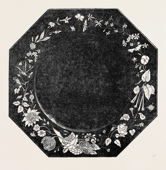 ORNAMENTED MARBLE TABLE, BY BRIGHT