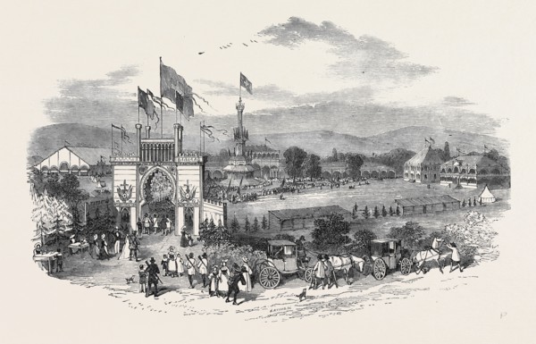 GRAND FEDERAL RIFLE MATCH, THE SHOOTING COURT AT GENEVA
