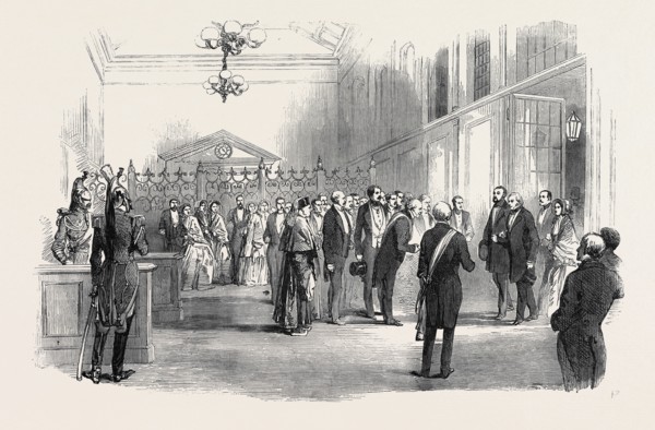 RECEPTION OF THE LORD MAYOR OF LONDON, AT THE RAILWAY TERMINUS AT PARIS