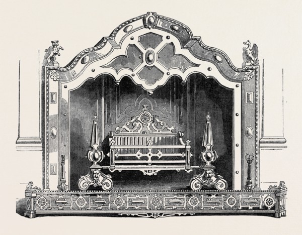 ELIZABETHAN FIRE PLACE, BY PEIRCE, JERMYN-STREET, GREAT EXHIBITION