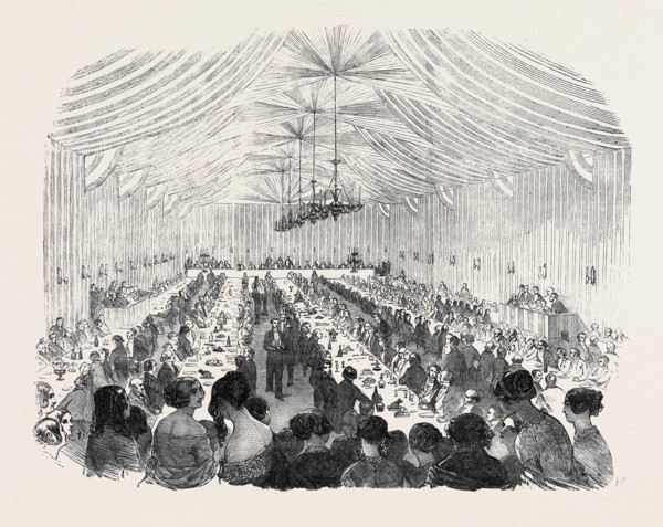 BANQUET TO ROBERT STEPHENSON, ESQ., M.P., AT BANGOR, ON WEDNESDAY