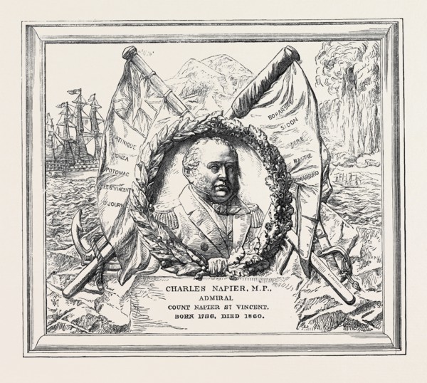 MONUMENT OF ADMIRAL SIR CHARLES NAPIER IN ST. PAUL'S CATHEDRAL, LONDON, UK, 1869