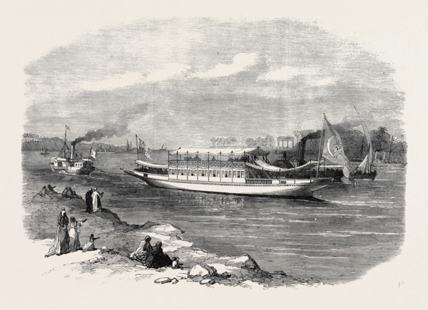 THE PRINCE AND PRINCESS OF WALES IN EGYPT: THE DAHABIEH, OR NILE BOAT, FOR THE PRINCE AND PRINCESS,