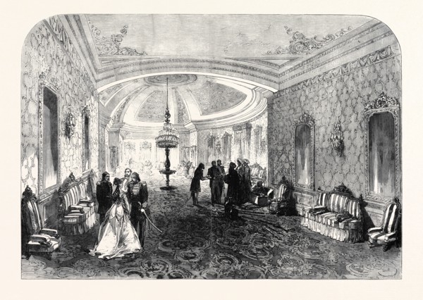 THE PRINCE AND PRINCESS OF WALES IN EGYPT: THE PALACE OF ESBEKIEH, CAIRO, EGYPT, 1869