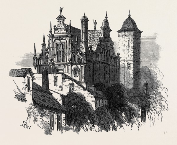 OLD HOUSE, GDANSK, POLAND, 1869