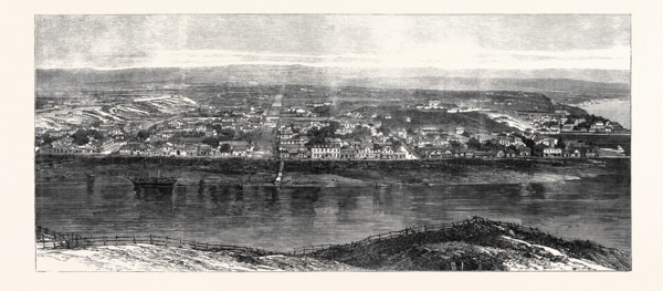 TOWN OF WANGANUI, NEW ZEALAND, 1869