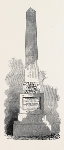 MONUMENT TO LIEUTENANT H.E. BAINES AT QUEBEC, 1869, CANADA