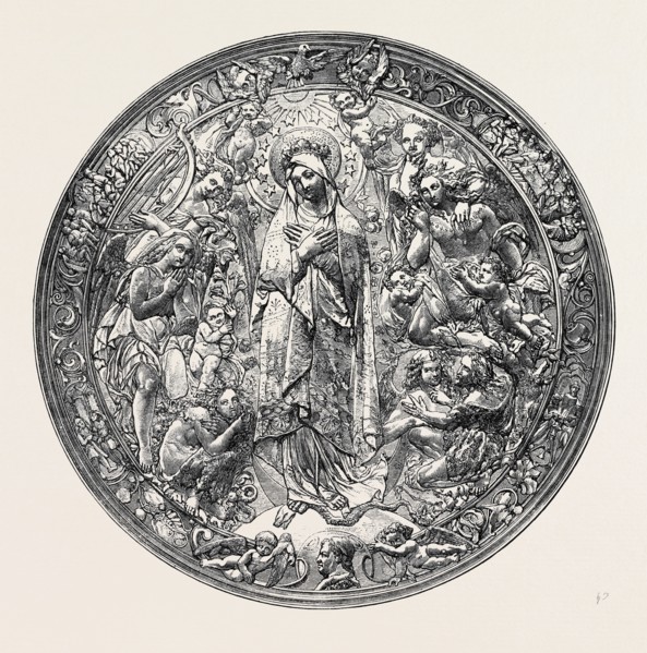 GOLD REPOUSSE MEDALLION, BY A. VECHTE