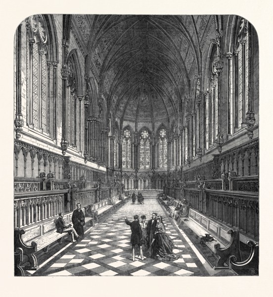 THE NEW CHAPEL OF ST. JOHN'S COLLEGE, CAMBRIDGE, UK, 1869