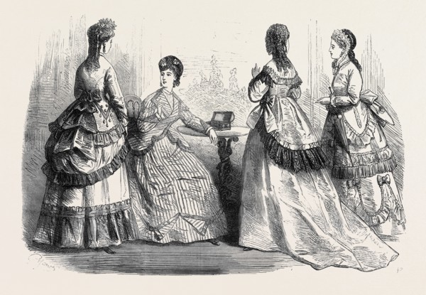 PARIS FASHIONS FOR JUNE, 1869, FRANCE