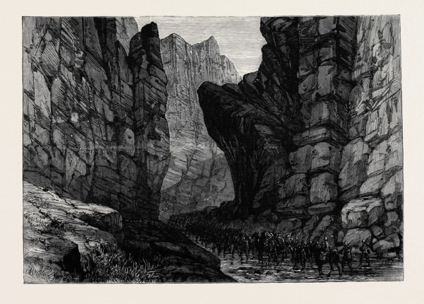 THE WAR IN AFGHANISTAN: ENTRANCE TO THE JUGDULLUK PASS, 1880