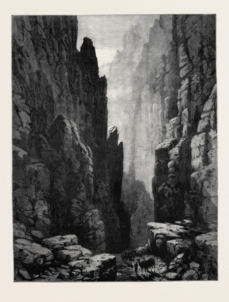 THE AFGHAN WAR: THE CHUNARI PASS THROUGH THE KHOORD CABUL RANGE, 1880