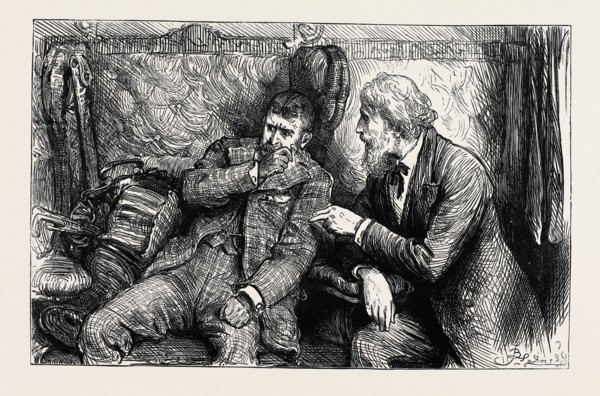 "Mr. Vellumsom, however, chanced to meet the Duke travelling up to town in a railway carriage soon
