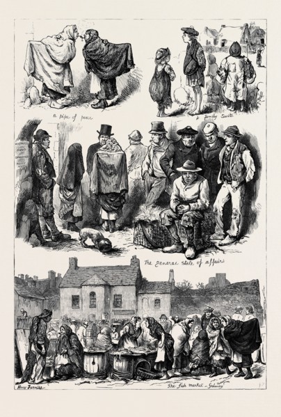 THE STATE OF IRELAND: SKETCHES IN GALWAY, 1880