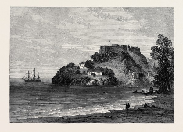 H.M.S. BACCHANTE OFF FORT GEORGE, GRENADA, 1880