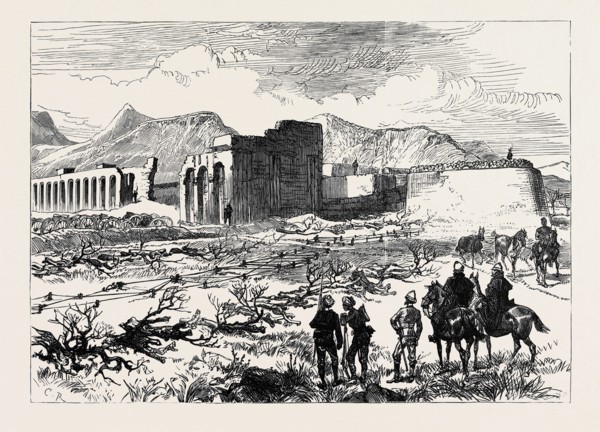 THE AFGHAN WAR: DEFENCE OF THE BRITISH POSITION AT SHERPORE, CABUL: NORTH END OF THE SHERPORE