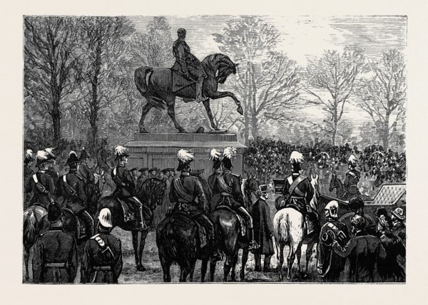 UNVEILING THE STATUE OF LORD GOUGH IN THE PHOENIX PARK, DUBLIN, IRELAND, 1880