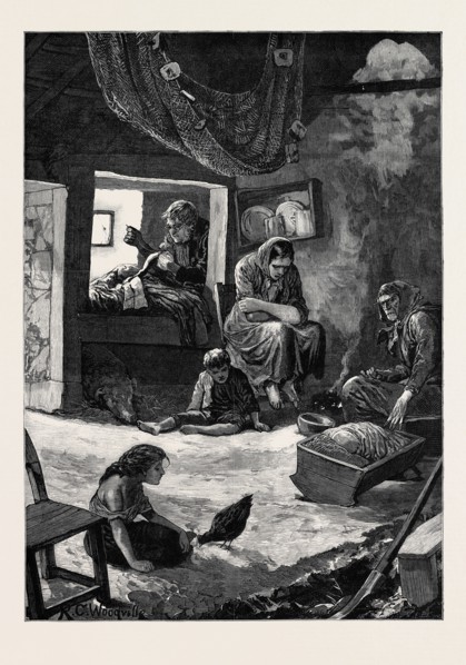 IRELAND: A FISHERMAN'S CABIN IN CONNEMARA, 1880
