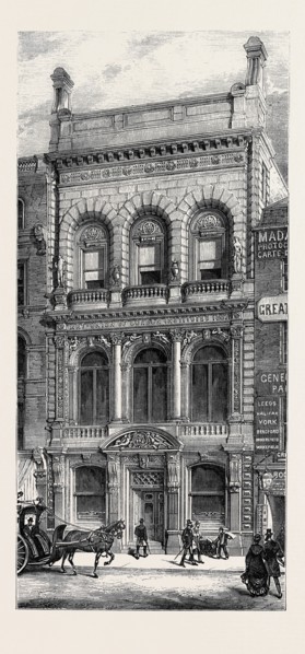 THE NEW BUILDING OF THE ART UNION OF LONDON, 1880