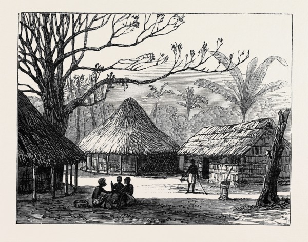 VILLAGE OF BEHO BEHO, EAST CENTRAL AFRICA, WHERE MR. KEITH JOHNSTON DIED