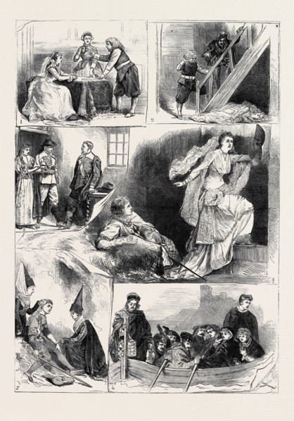TABLEAUX VIVANTS, FROM SIR WALTER SCOTT'S NOVELS, AT CROMWELL HOUSE, SOUTH KENSINGTON, LONDON,