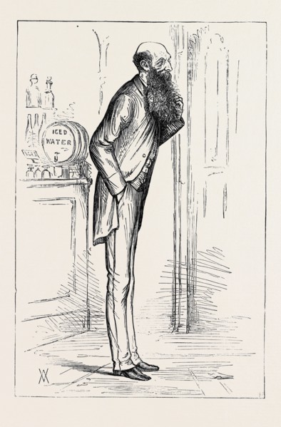 PARLIAMENTARY SKETCHES: IN THE LOBBY: " COLD WATER.", 1880