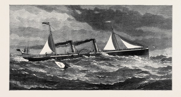 THE HOLYHEAD AND KINGSTOWN STEAMBOAT VIOLET, CONSTRUCTED OF STEEL, 1880