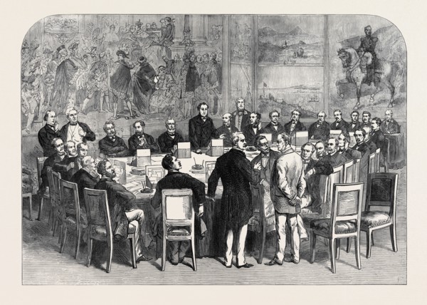 MEETING OF THE FRENCH COMMISSION OF THIRTY AT VERSAILLES, FRANCE, 1874