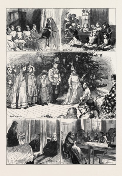 CHRISTMAS AT NAZARETH HOUSE, HAMMERSMITH, LONDON, 1874