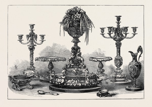 GOLD PLATE PRESENTED BY THE OFFICERS OF THE ROYAL NAVY AND MARINES TO THE DUCHESS OF EDINBURGH,