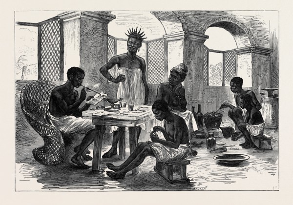 THE ASHANTEE WAR: JEWELLER'S SHOP, CAPE COAST CASTLE, 1874