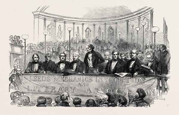 LORD JOHN RUSSELL AT THE SOIREE OF THE LEEDS MECHANICS' INSTITUTION AND LITERARY SOCIETY.
