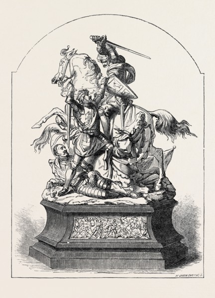 THE DONCASTER RACE PLATE, 1852, CONFLICT AT FLODDEN FIELD