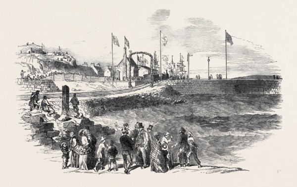 OPENING OF THE MORAYSHIRE RAILWAY, THE TERMINUS AT LOSSIEMOUTH, 1852