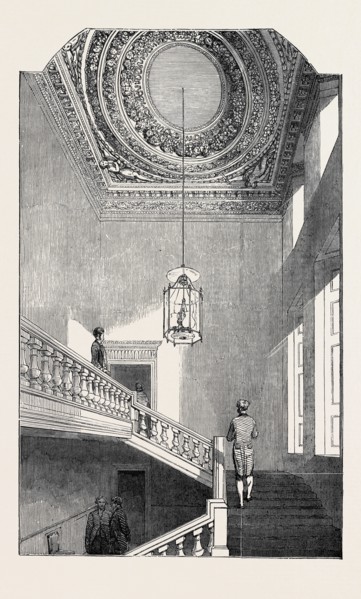 THE GRAND STAIRCASE AT HOLYROOD PALACE