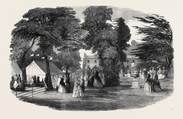 FETE IN THE PARK AND GARDENS OF BOWOOD, WILTSHIRE, 1852