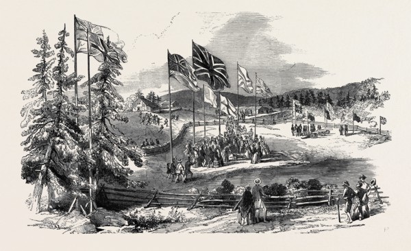 COMMENCEMENT OF THE ST. ANDREW'S AND QUEBEC RAILWAY, 1852