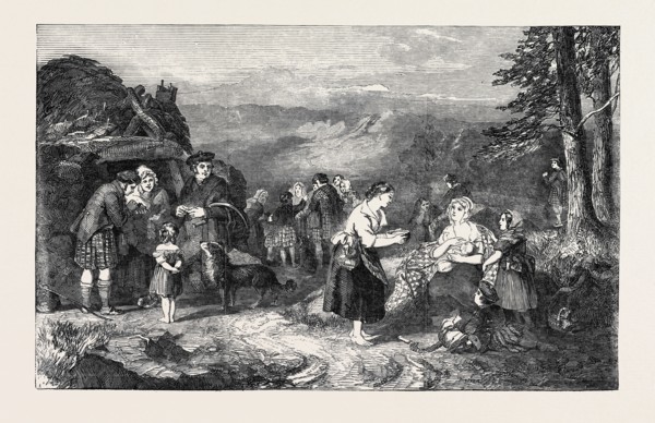 "HIGHLAND REAPERS," PAINTED BY F.H. MOLE