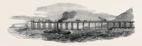 WORKS OF THE PORTLAND BREAKWATER, 1852