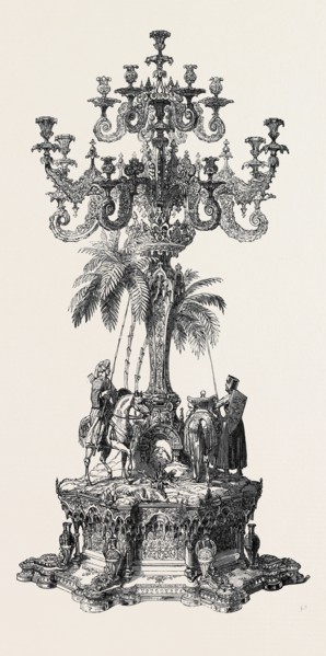 PRIZE CANDELABRUM MANUFACTURED BY MESSRS. GARRARD, 1852