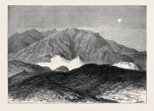 THE AFGHAN WAR: THE FIRST SHELL FROM FORT ALI MUSJID, 1879