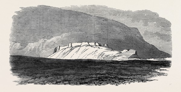 THE AFGHAN WAR: ALI MUSJID AS FIRST SEEN WHEN THE BRITISH OPENED FIRE, 1879