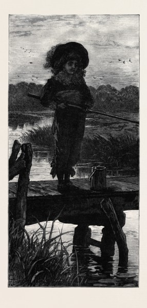 PATIENCE ON A MONUMENT. BY C.T. GARLAND, FROM THE EXHIBITION AT THE DUDLEY GALLERY, 1879