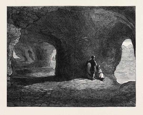 AFGHANISTAN: CAVES AT THE PHEEL KHANA TOPE, 1879