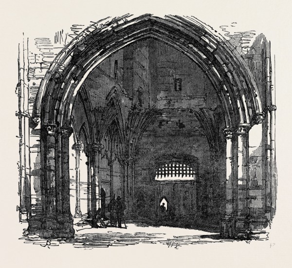 BURY ST. EDMUNDS: INTERIOR OF THE ABBEY GATE, 1867