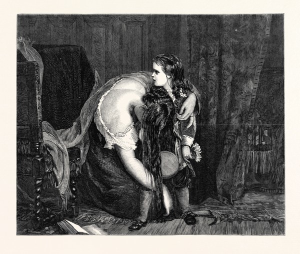 "THE FIRST SENSE OF SORROW," BY JAMES SANT, A.R.A., IN THE PARIS INTERNATIONAL EXHIBITION, FRANCE,
