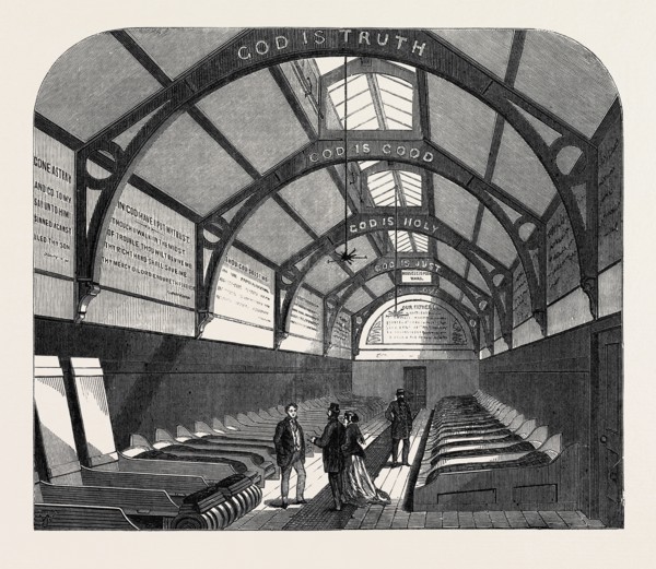 NEW WARD FOR THE CASUAL POOR AT MARYLEBONE WORKHOUSE, LONDON, UK, 1867