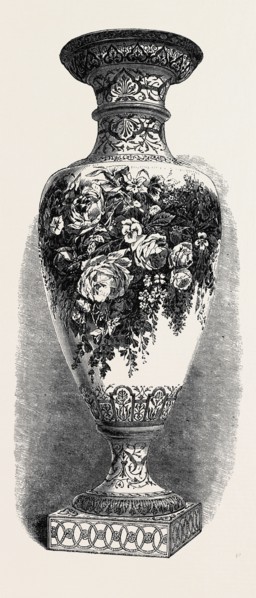 THE PARIS INTERNATIONAL EXHIBITION: COLOSSAL VASE OF ANTIQUE FORM BY COPELAND, FRANCE, 1867