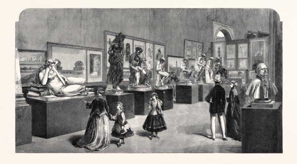 FRENCH SCULPTURE IN THE PARIS INTERNATIONAL EXHIBITION, FRANCE, 1867