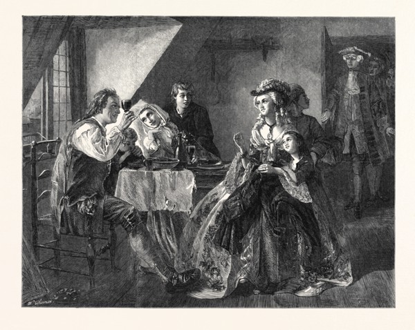 "PEG WOFFINGTON'S VISIT TO TRIPLET," BY MISS R. SOLOMON, IN THE PARIS INTERNATIONAL EXHIBITION,
